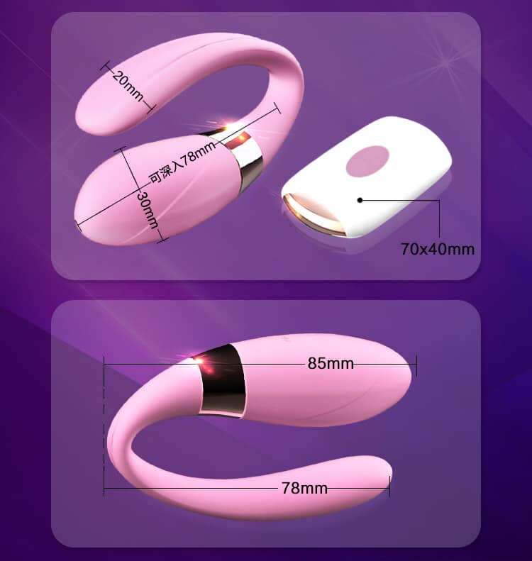 Remote Controlled U shape Vibrator for Couples. Dual Pleasure for Male and Female. - Image 2