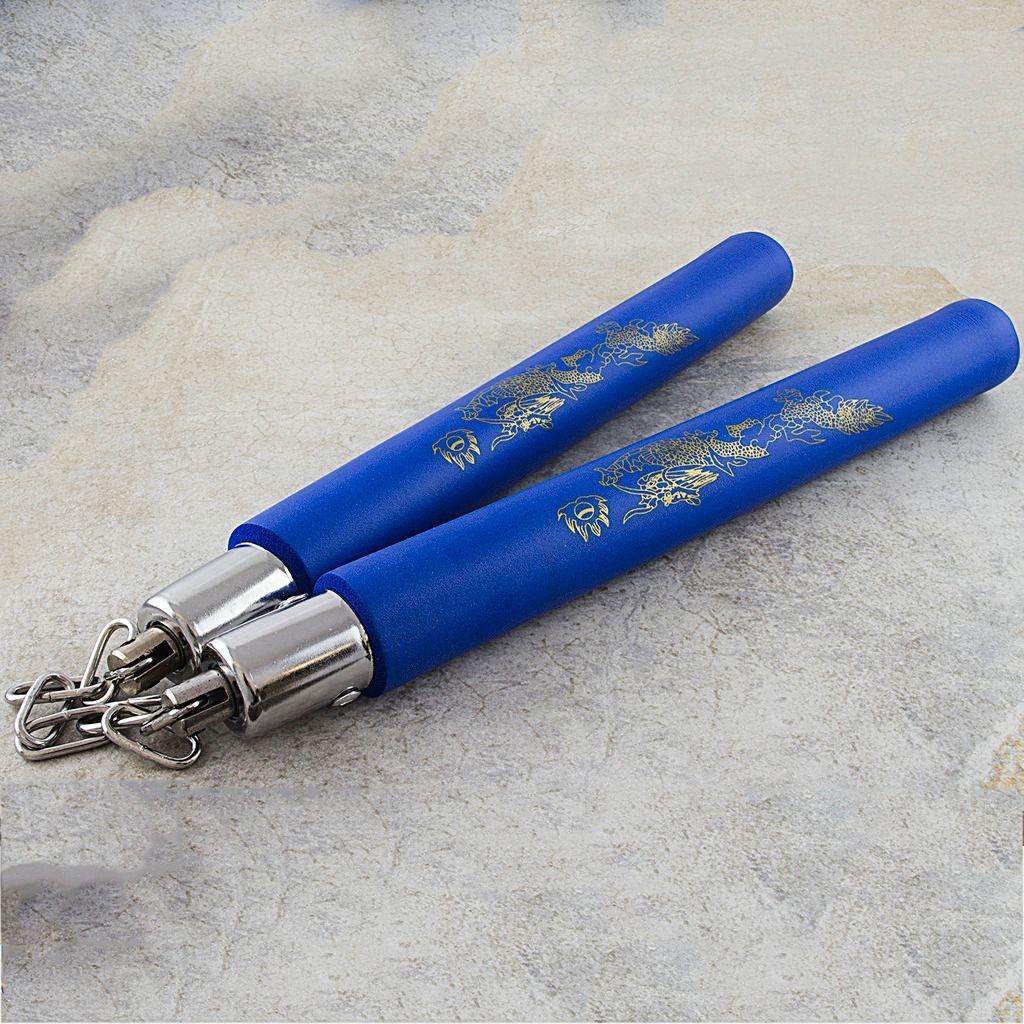 Blue Foam Padded NunChucks Tootoolbay