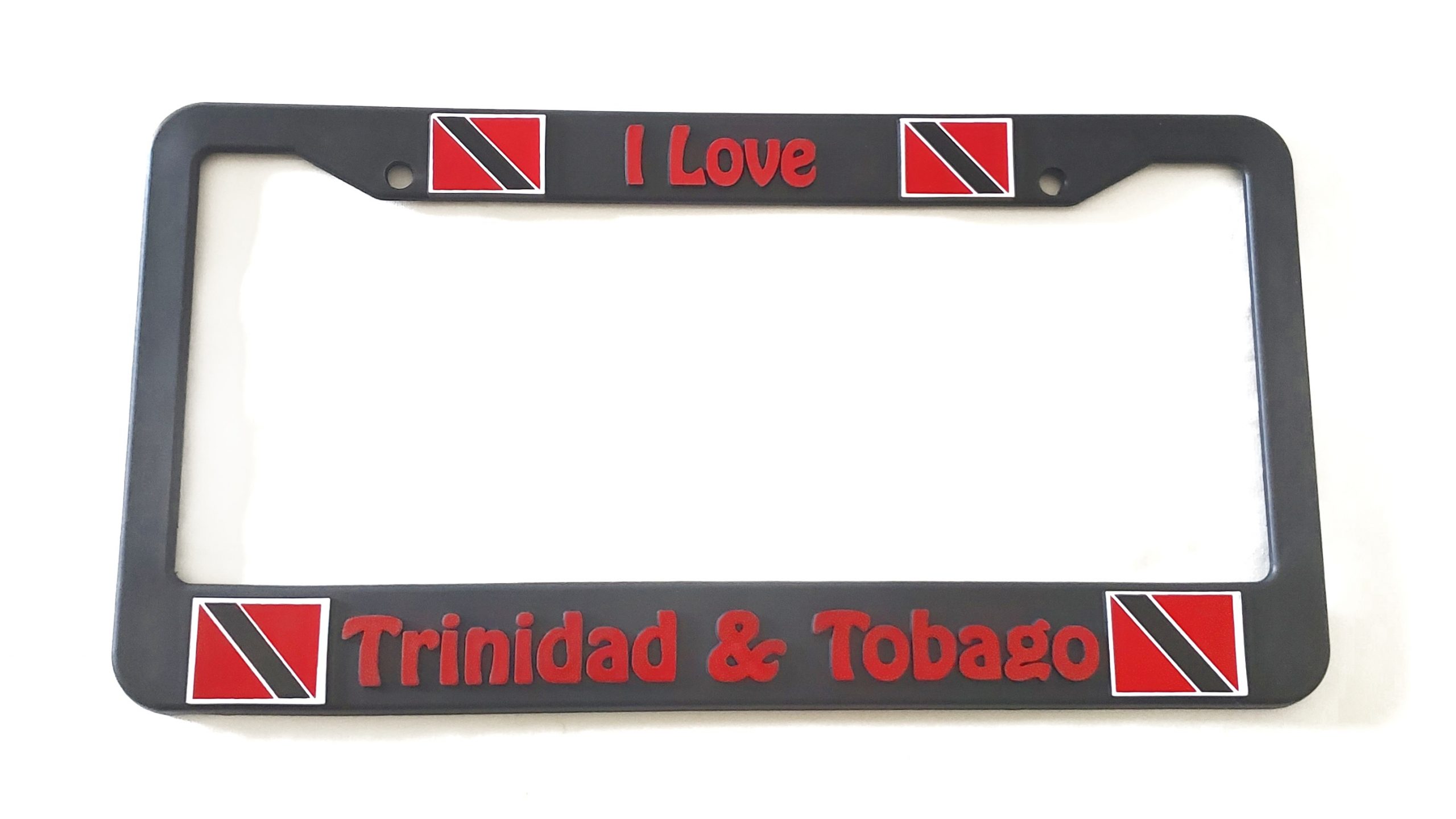 I Love Trinidad & Tobago License Plate Cover Tootoolbay