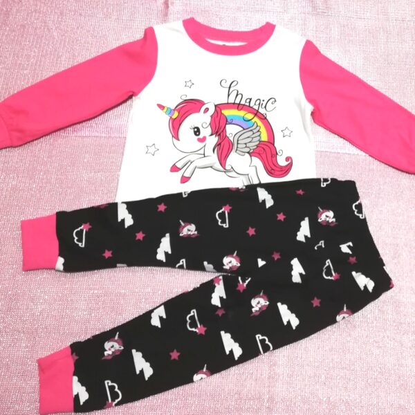 Girl's Unicorn Pajama Suit