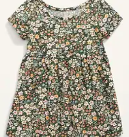 Old Navy 18-24M green floral dress