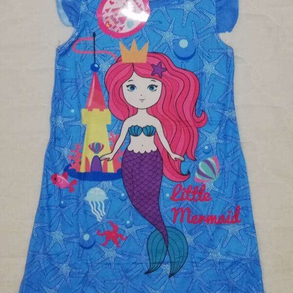 Alternative view of Girl's Nightie. Little Mermaid