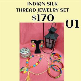 Indian Silk Thread Jewelry Set - UI