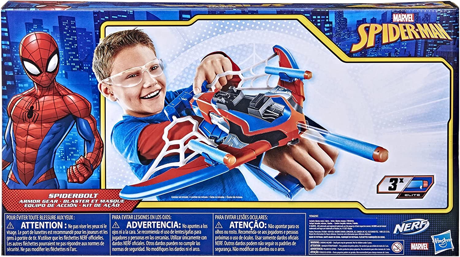 Spider-Man Marvel Spiderbolt NERF Powered Blaster Toy – Tootoolbay