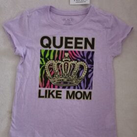 Children's Place light purple 5-6T Queen Like Mom t-shirt