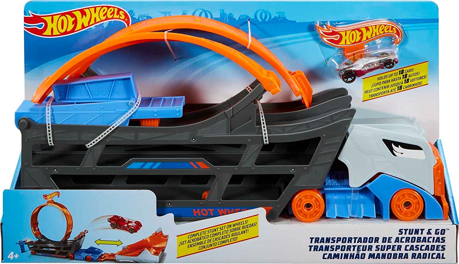 Hot Wheels Stunt And Go Transport