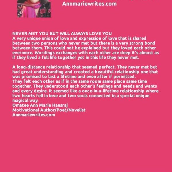 Alternative view of NEVER MET YOU BUT WILL ALWAYS LOVE YOU