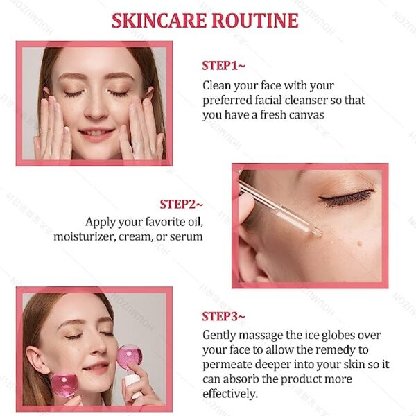 Alternative view of 2 pcs Ice Globes for Facials