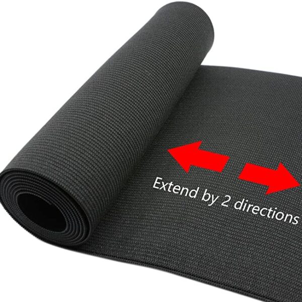 Alternative view of 6-Inch Wide by 2-Yard Black Heavy Stretch Knit Elastic