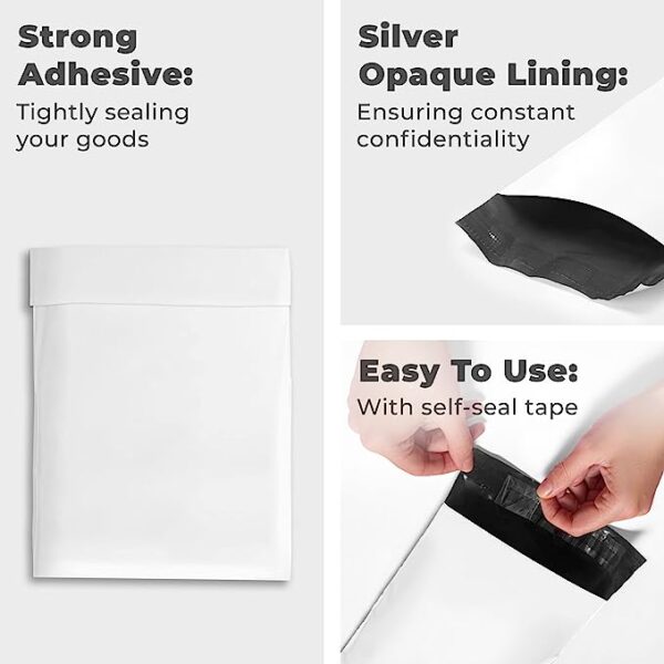 Alternative view of X-Large Poly Mailers 26X32, 2 pack Solid White Shipping Bags