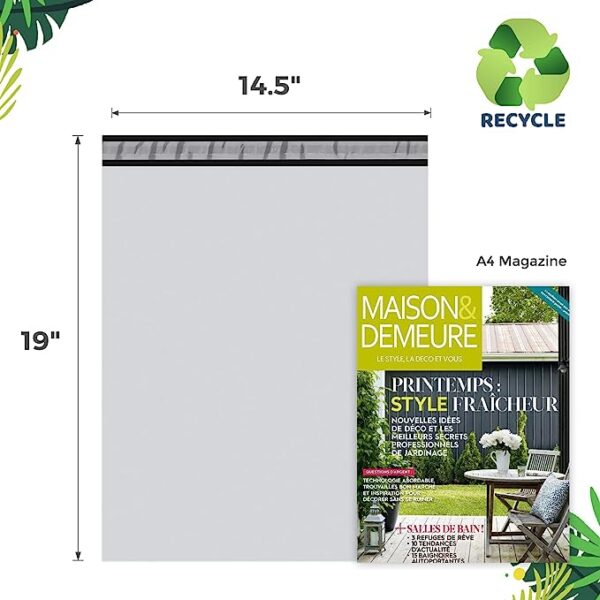 Alternative view of 6 Pack Large Poly Mailers 14.5 x 19 Inch