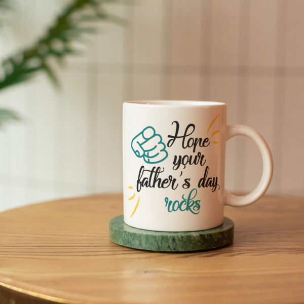 Father's Day Sublimation Mug- Hope Your Father's Day Rocks (11oz Mug)