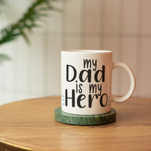 Father's Day Sublimation Mugs-My Dad is my Hero (11oz Mug)