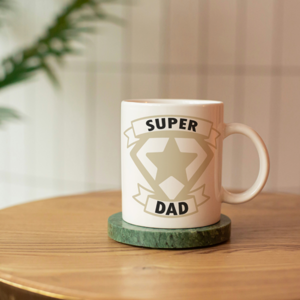 Father's Day Sublimation Mugs- Super Dad (11oz Mug)
