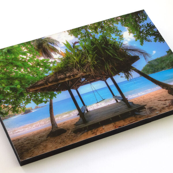 Block mounted Giclée Print taken at Englishman's Bay in Tobago