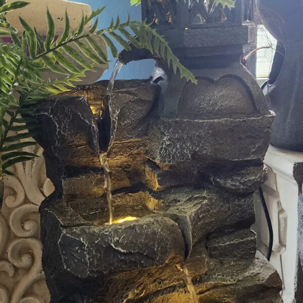 Alternative view of Table Top Pagoda Water Feature