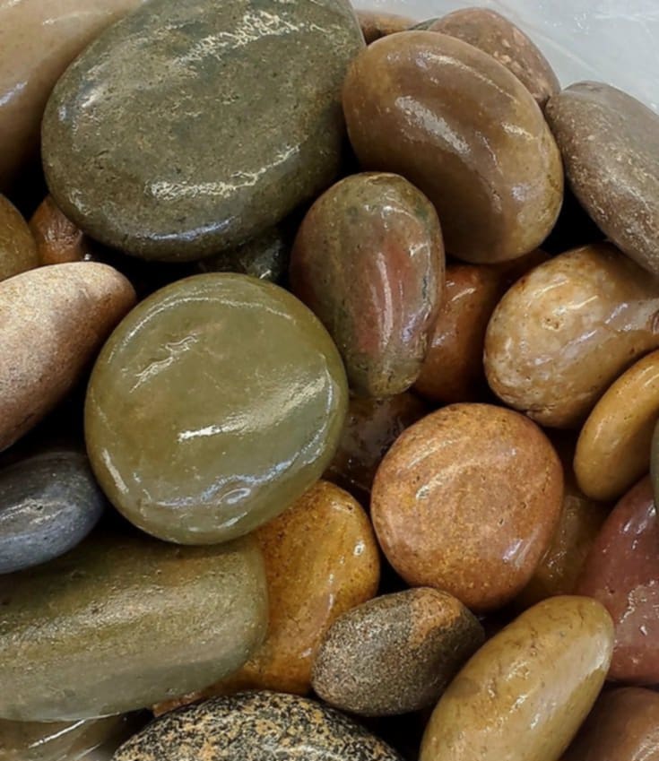 Imported Polished River Rocks Mixed Decorative Pebbles - Image 5