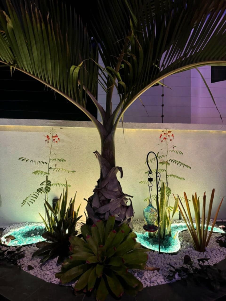 55 lbs. of Tahitian 3-5cm Tumbled, Crushed Glass Rocks Blend ideal for landscaping, crafts, water features, planters. - Image 2