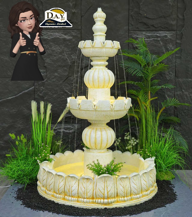 Victorian Style Three Tier Water Fountain - Image 2
