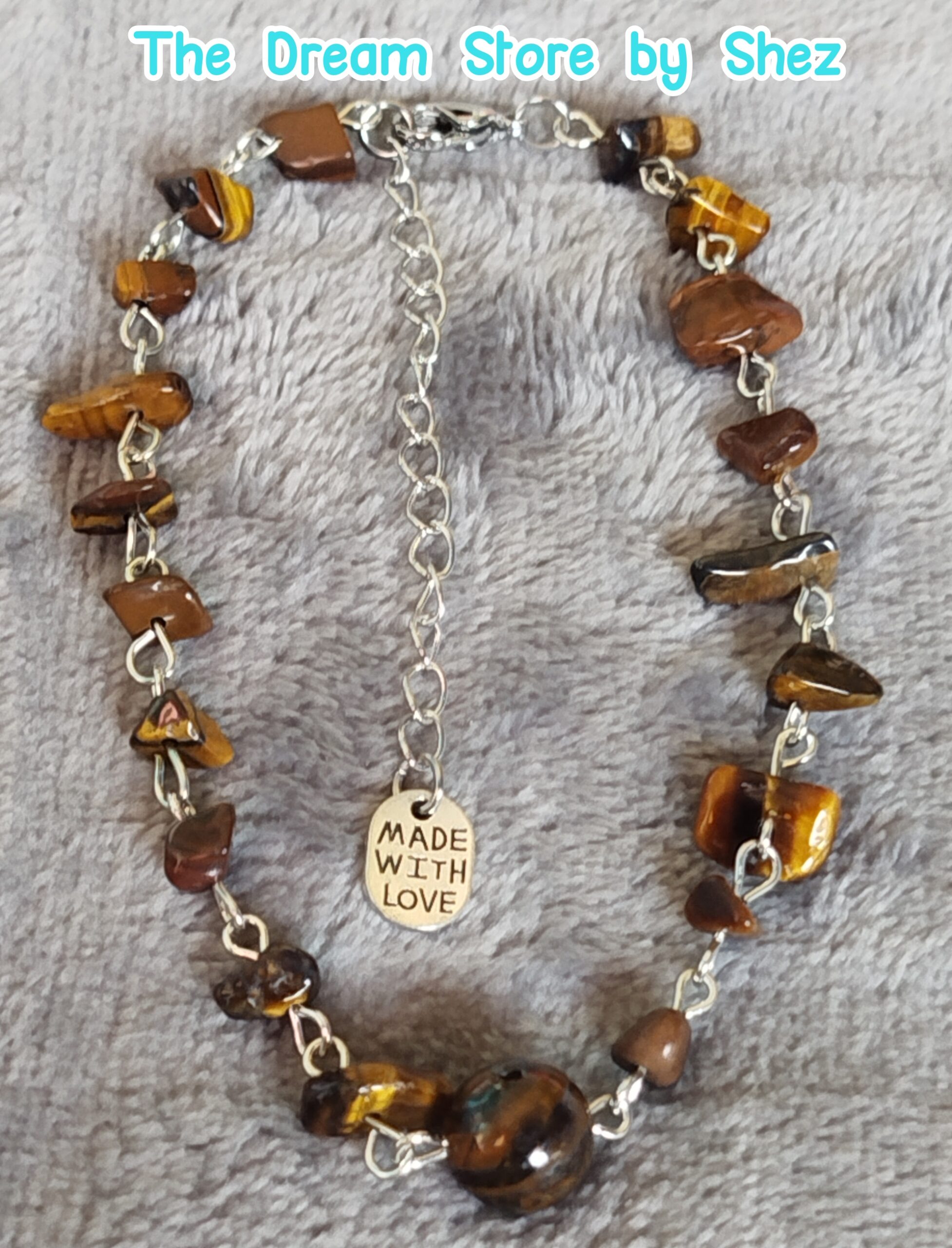 Natural Stone Chip Anklet - Image 4