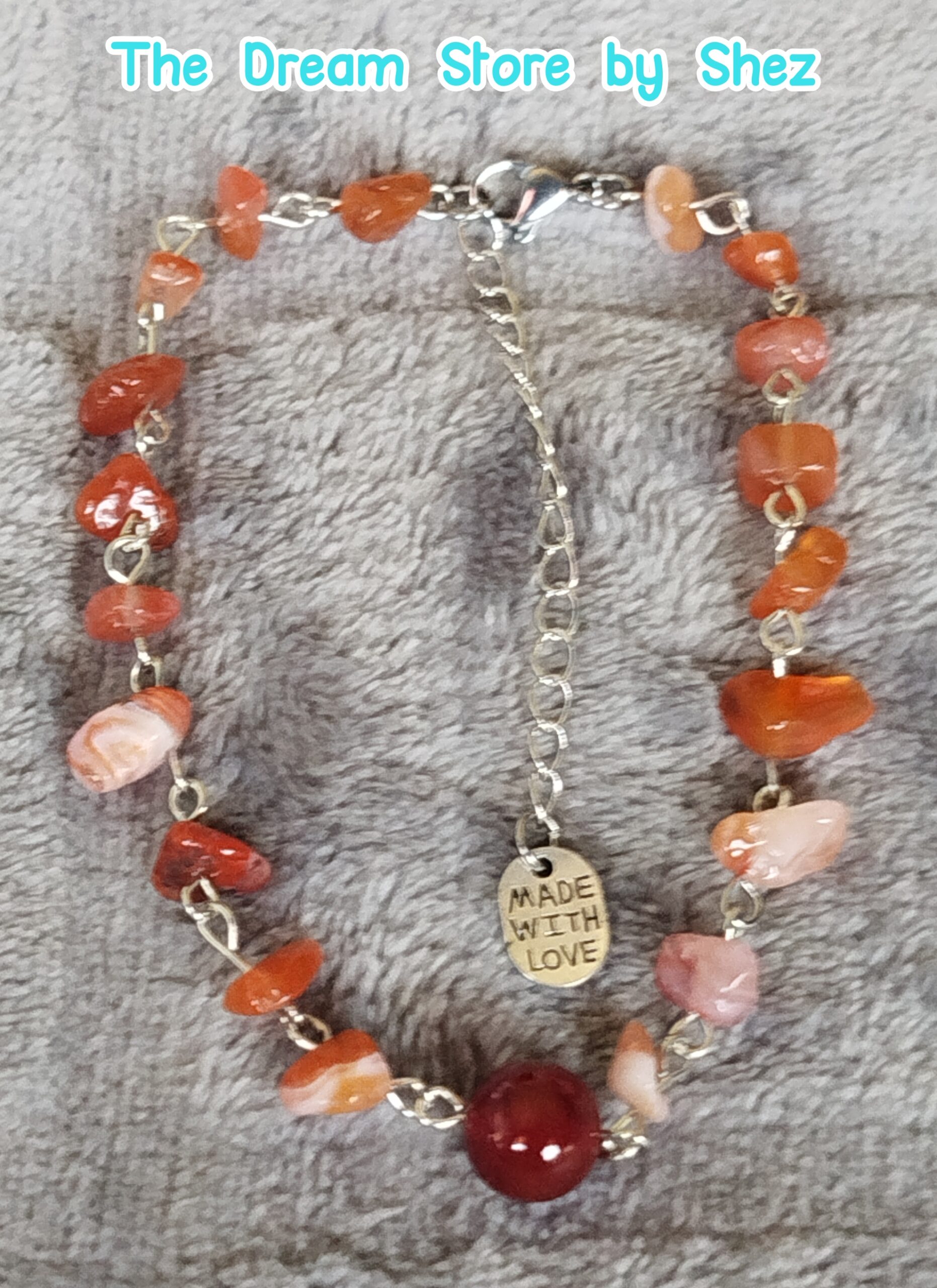 Natural Stone Chip Anklet - Image 5