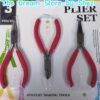 Red 3pcs Pliers set