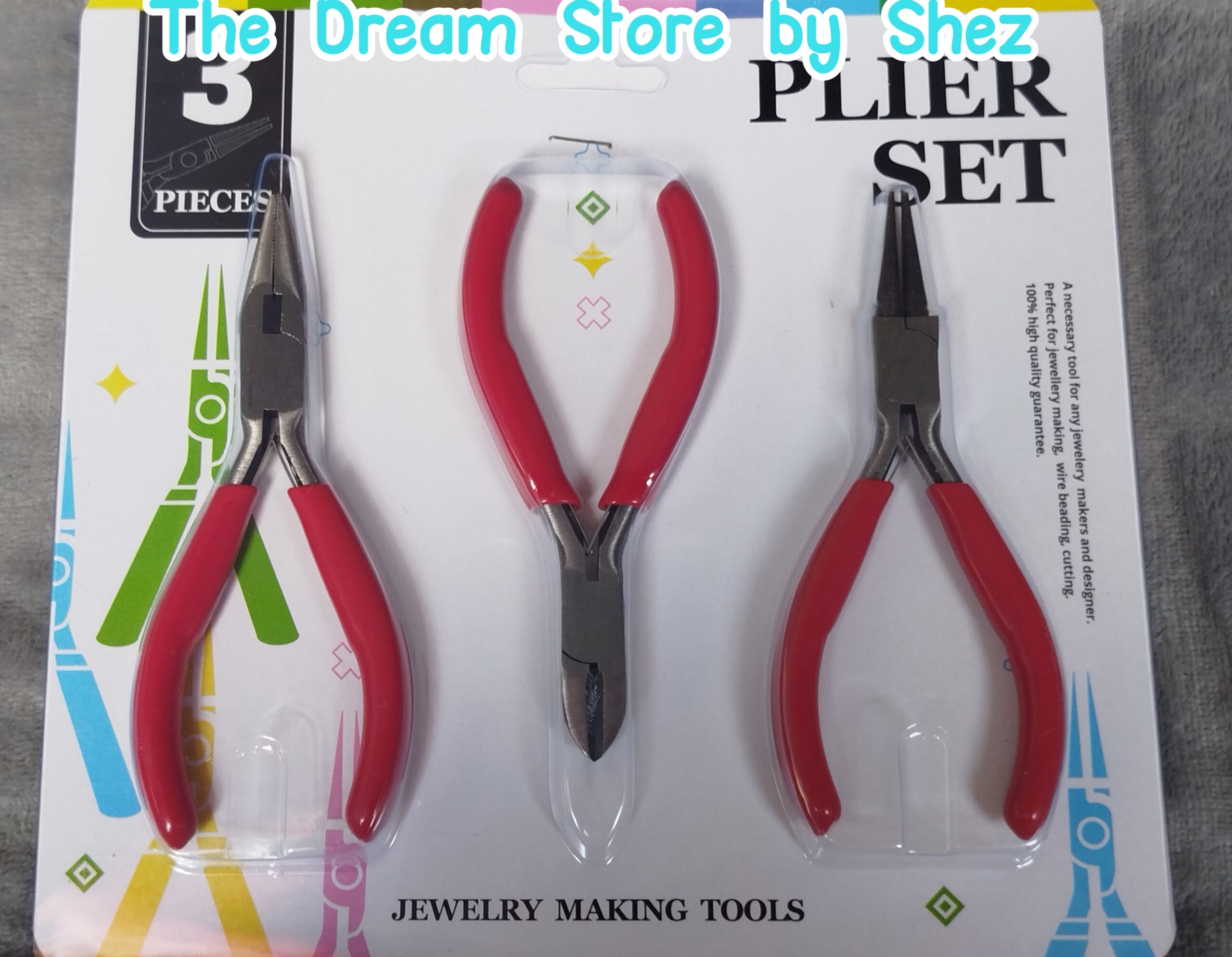 Red 3pcs Pliers set