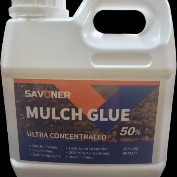 Alternative view of Mulch Glue, 1 Gal. Coverage 240 sq. ft. ideal for all types of cypress, pine, rubber mulch & pea gravel.