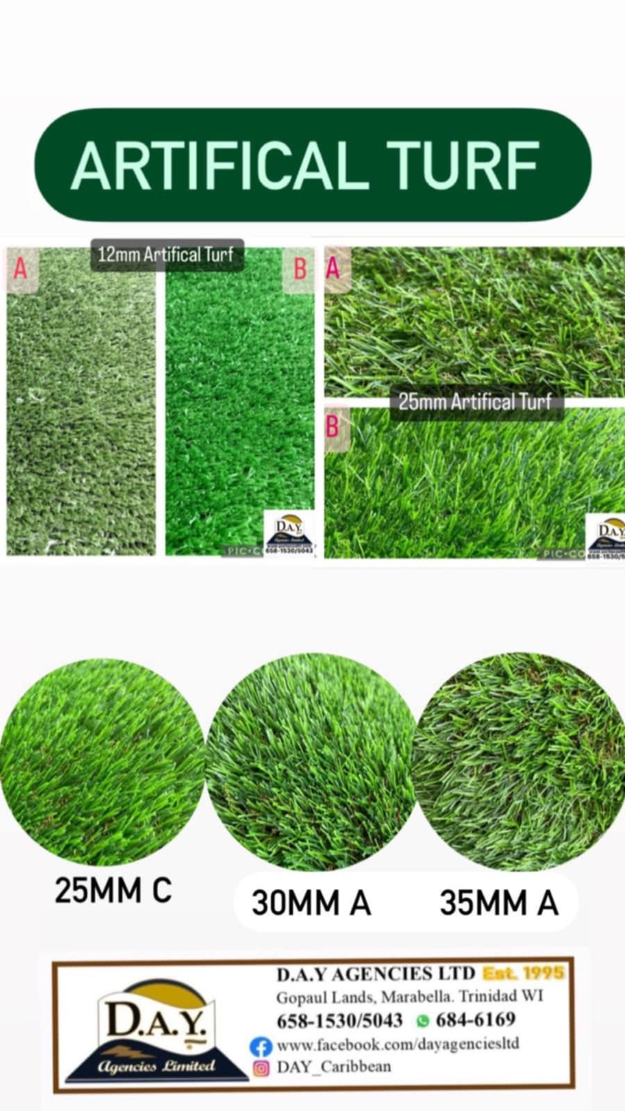 30MM Artificial Turf {D} roll 82ft long x 6.5ft wide - Image 5