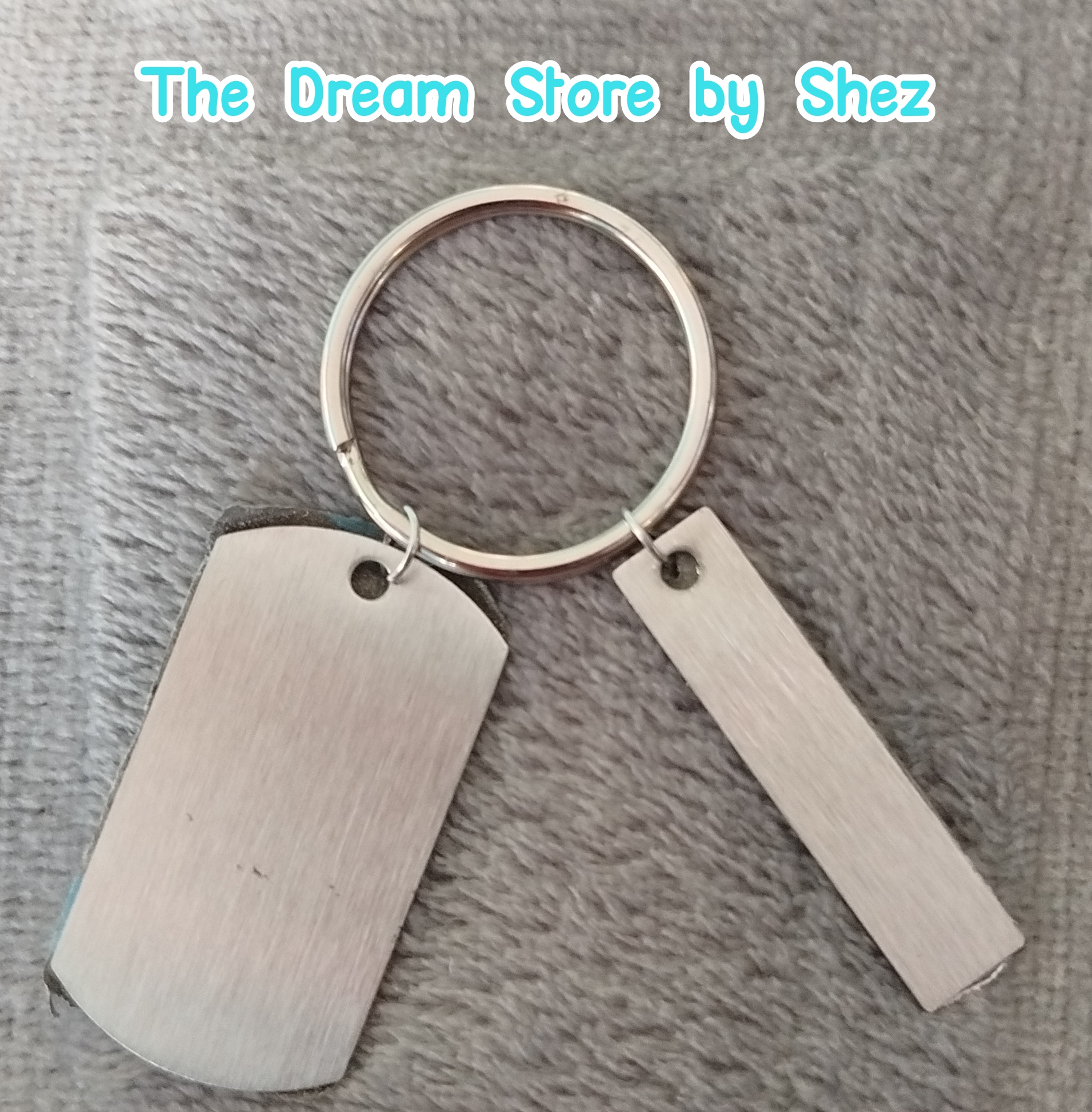 2Pc Blank Steel Tags - Image 2