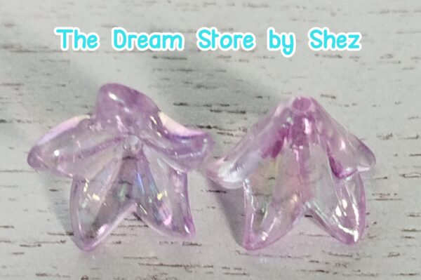 Transparent Acrylic Bead Caps