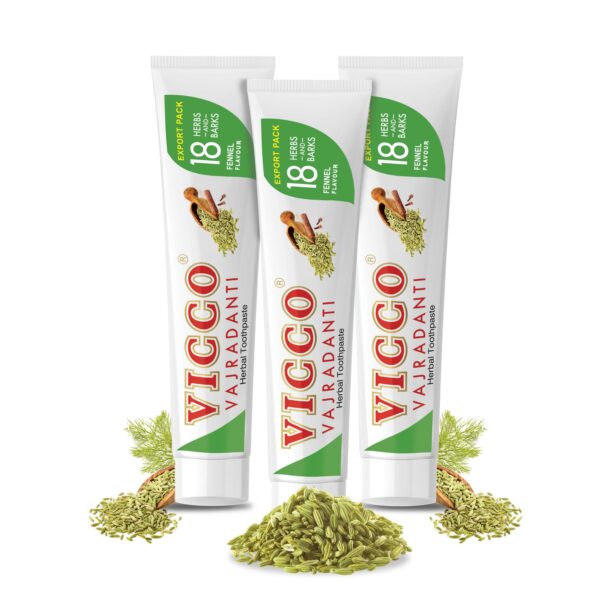 Vicco Vajradanti Herbal Toothpaste Fennel Flavor