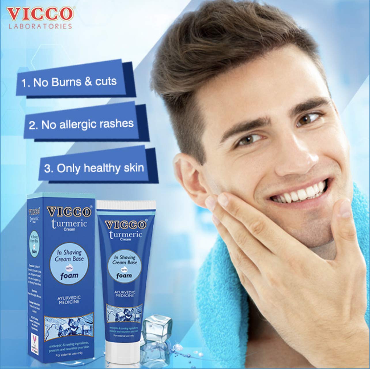 Vicco Turmeric Shaving Cream - Image 3