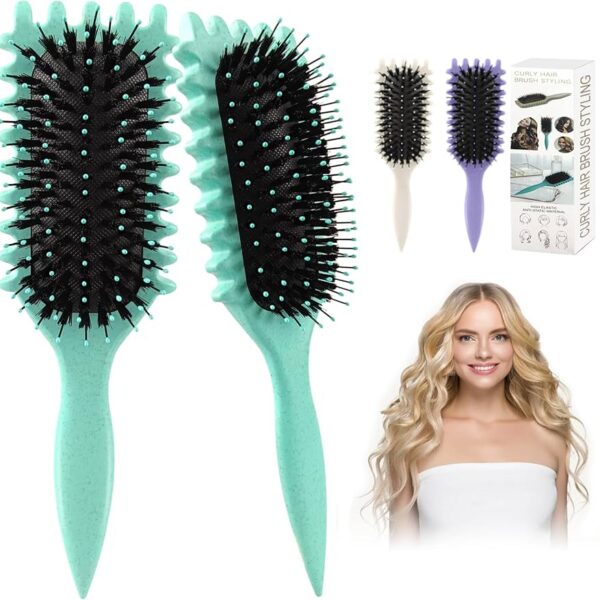 Curly Hairbrush Styling