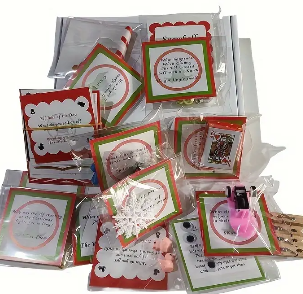 24-Day Christmas Elf Adventure Kit: Fun Countdown Props & Activities