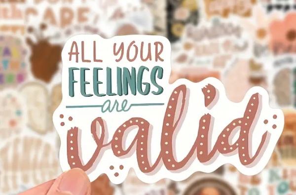 Mental Health Awareness Stickers: 50pcs, Vinyl Decals for Laptops, Water Bottles, Suitcases & More - Perfect for Gifts & Rewards