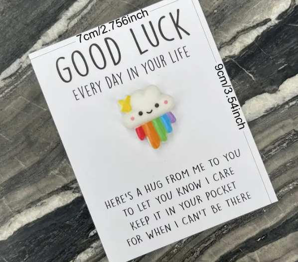 Alternative view of Pocket Hug with Encouragement Cards (Happy Face Cloud Rainbow)
