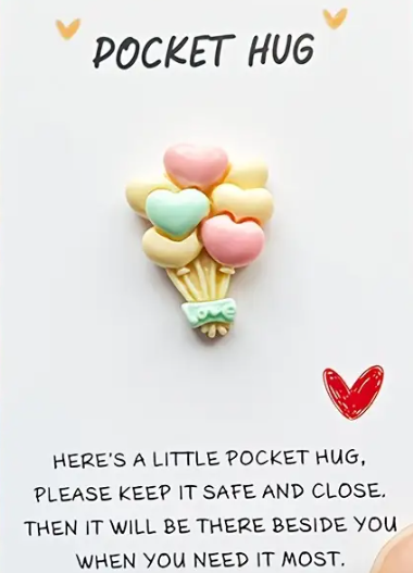 Pocket Hug Balloon with Inspirational Card