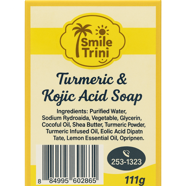 Turmeric soap with kojic acid