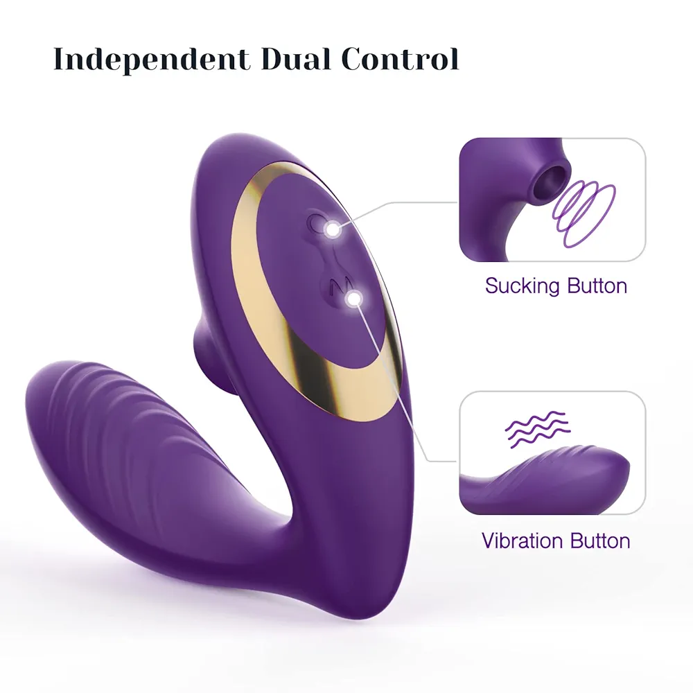Double Orgasm Wearable Vibrator with Clit Suction and Gpot Stimulation...