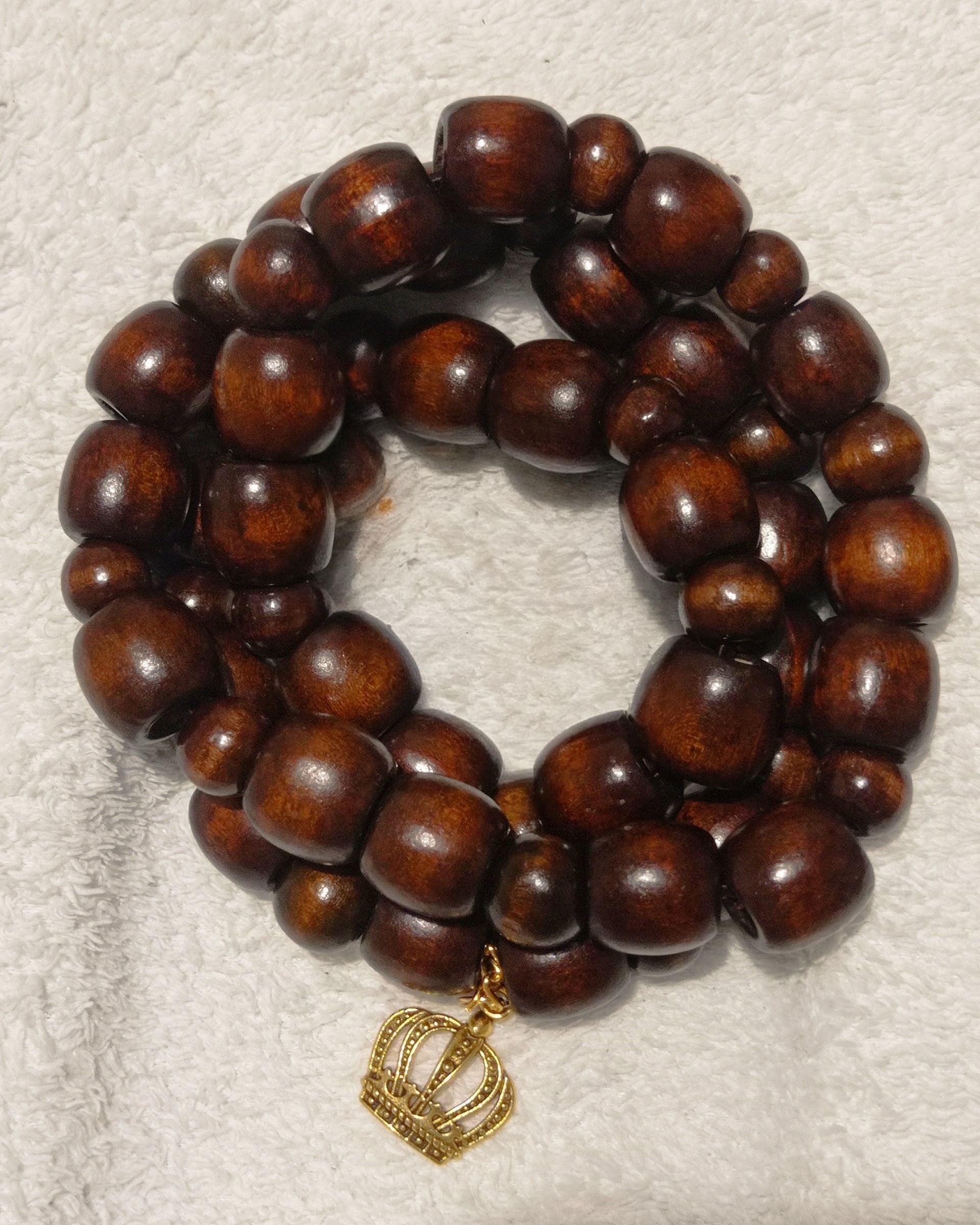 The Valor Collection | 30" Wooden Beads Chain With Pendant