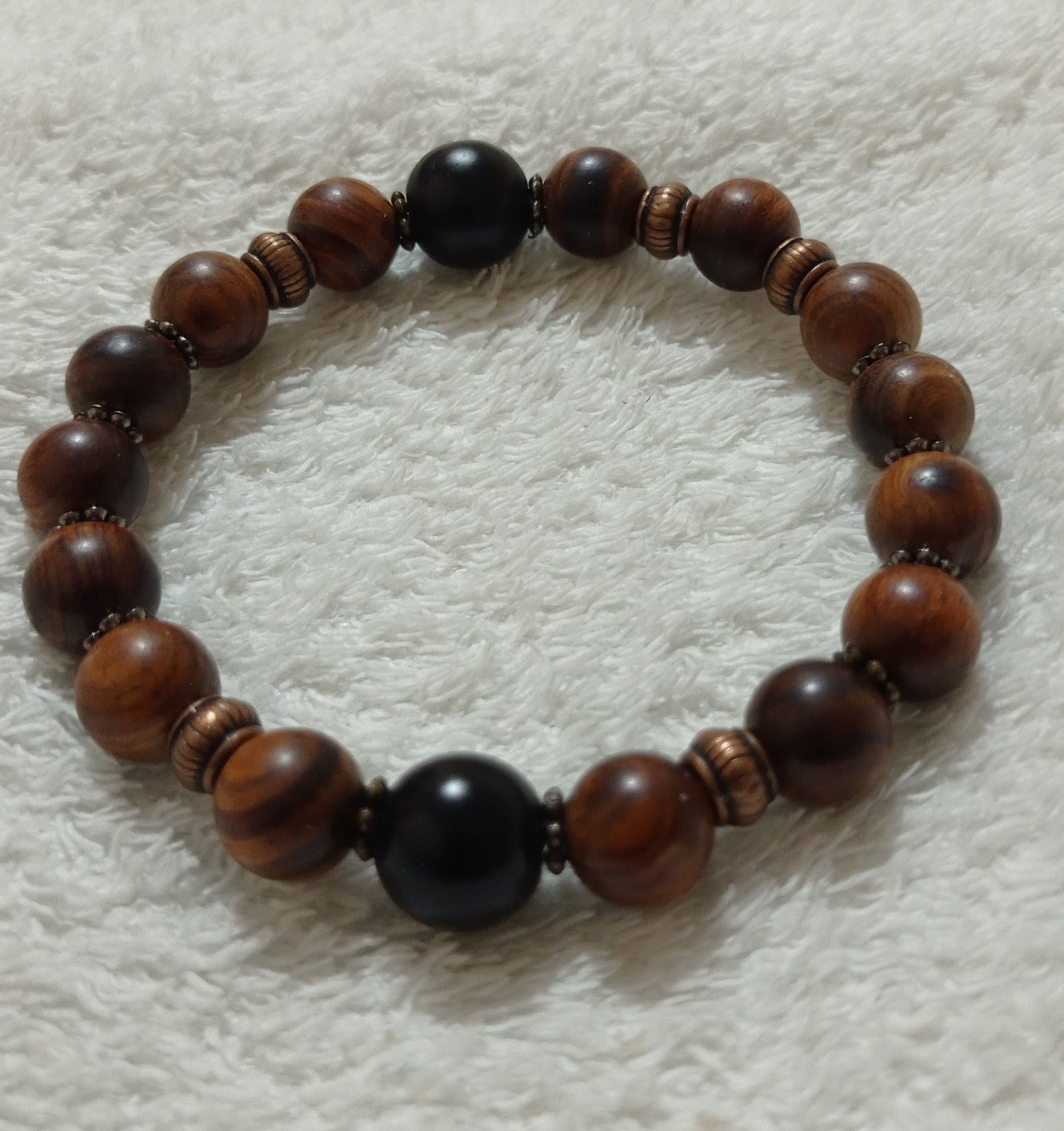 The Valor Collection | Onyx & Rosewood Bracelet - Image 2