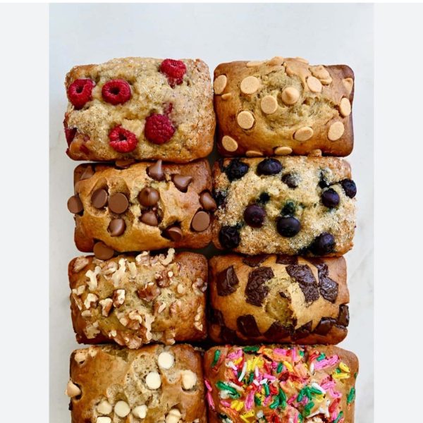 6 mini banana bread