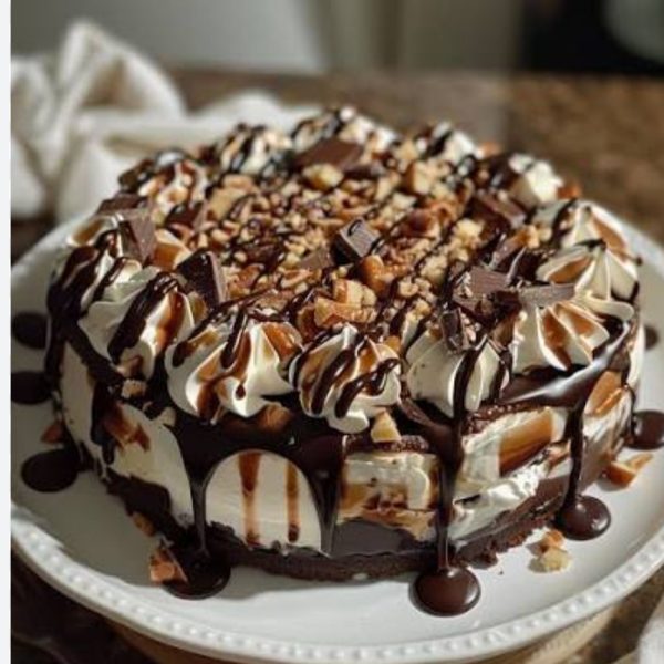 Hot fudge sundae brownie cheesecake 9' inch