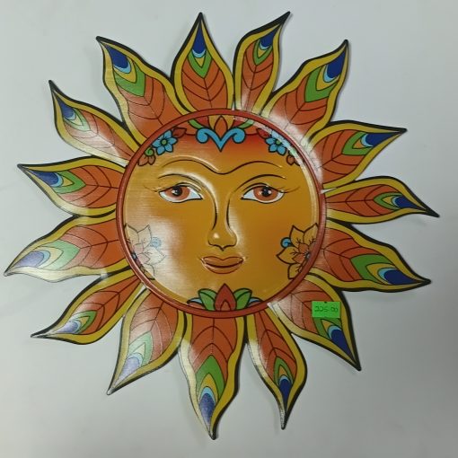 Metal Wall Art- Sun Face (13")
