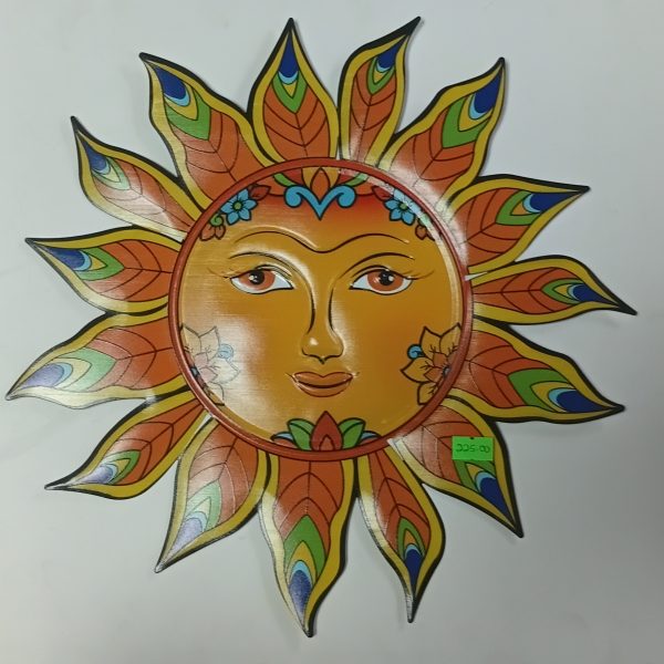 Metal Wall Art- Sun Face (13")