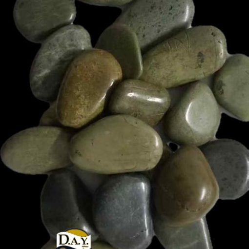 A Polished Jasper Green Pebbles 3-5cm (55lb bag)