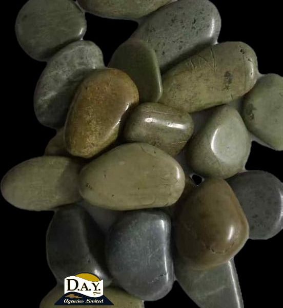 A Polished Jasper Green Pebbles 3-5cm (55lb bag)