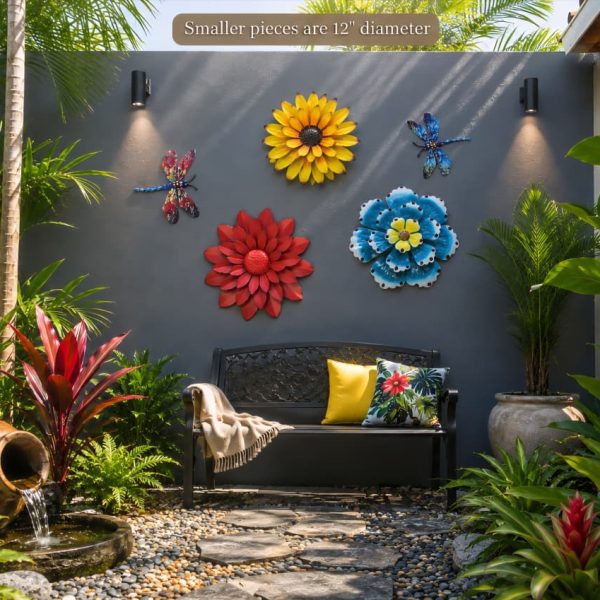 Alternative view of Metal Wall Art - Pair Dragonflies (7")