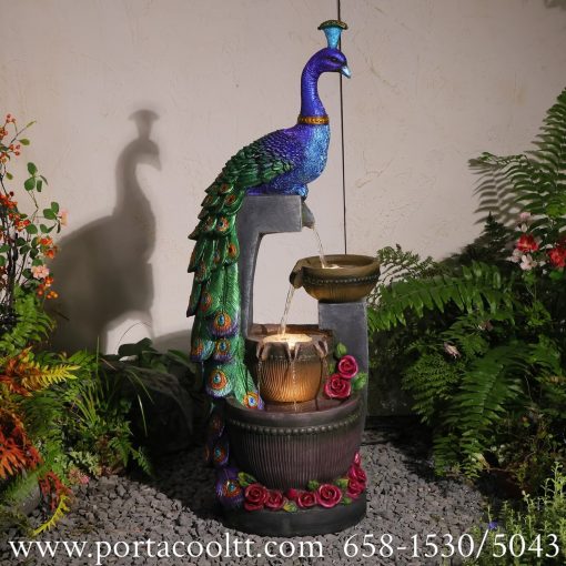 The Grand Peacock Tiered Fountain (42")
